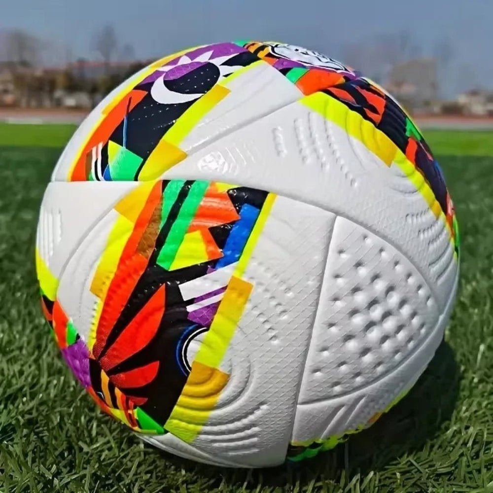 Size 5 Football Training Ball with Seamless PU Construction – Colorful Design for Optimal Performance and Visibility 0
